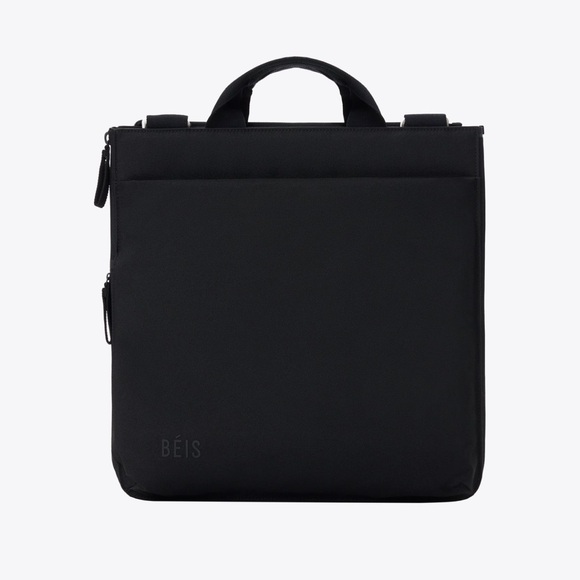 BEIS Handbags - Beis The Convertible Luggage Vest in Black nwt